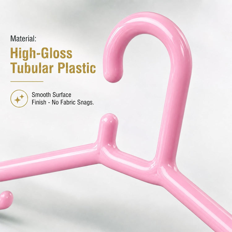 Premium Heavy Duty Plastic Clothes Hangers - Pack of 36 | Space Saving & Non-Slip